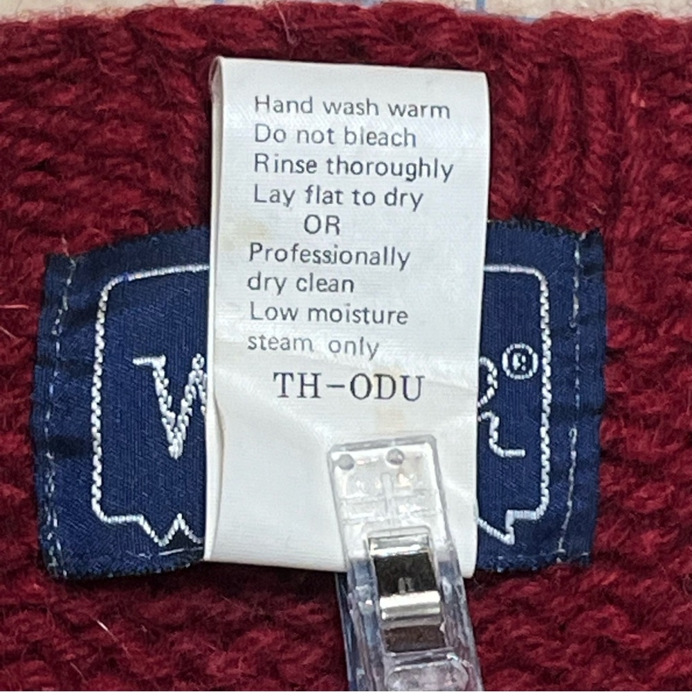 Woolrich 100% Wool Vintage Sweater Dog- Puppy Boot Size Medium- 2 sided design - Picture 16 of 17